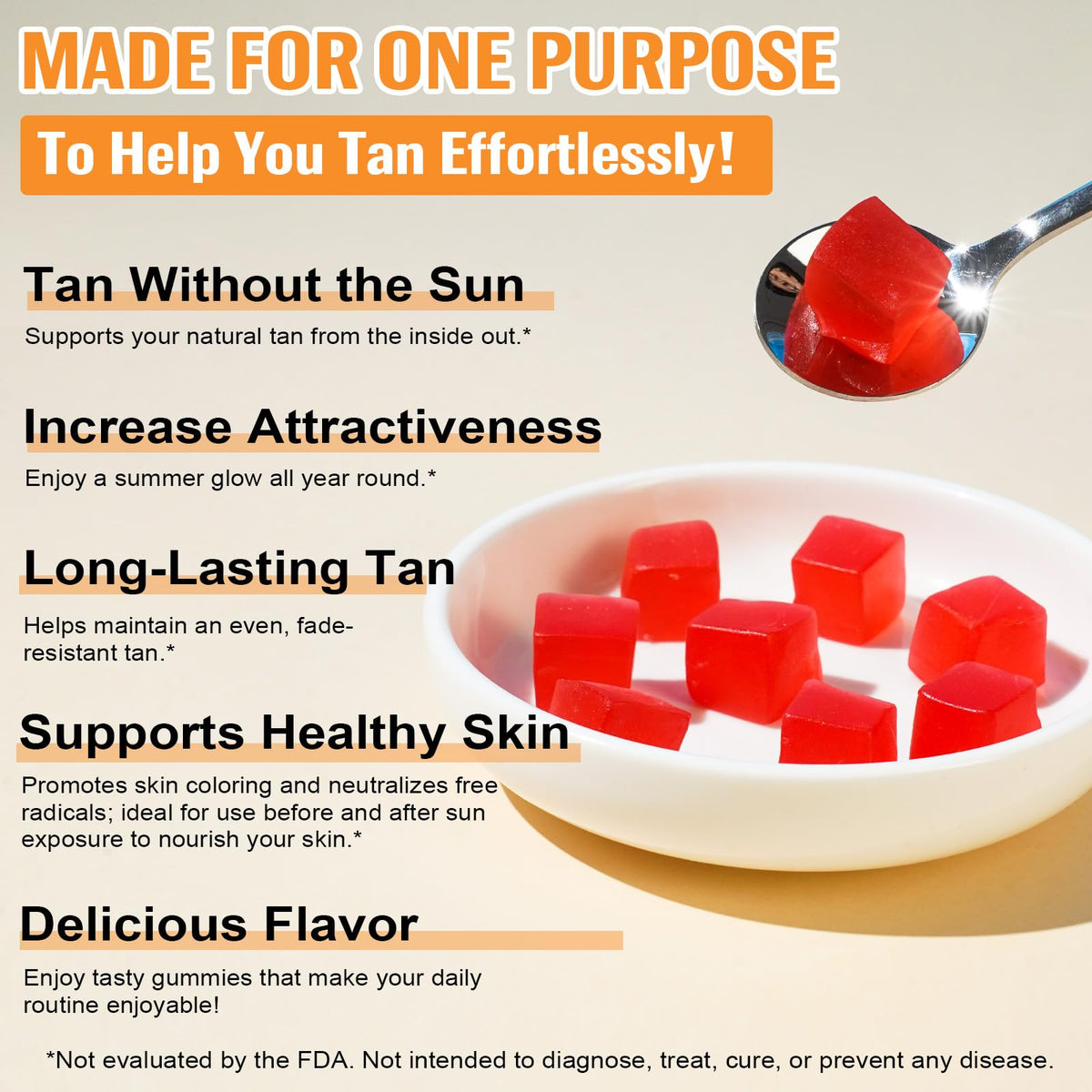 FANGCUN gummies in hand demonstrating size and single-dose convenience for daily use