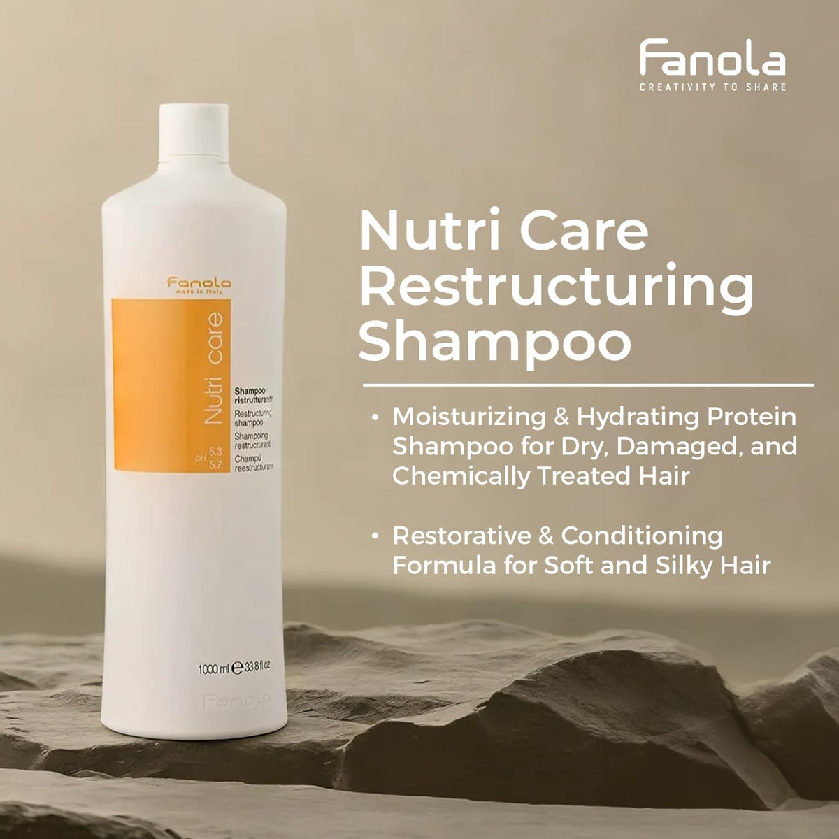 Fanola shampoo in shower use demonstrating effective cleansing and hydration
