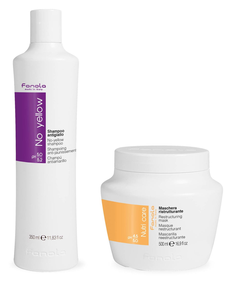 Fanola No Yellow Shampoo front bottle showing size and label benefit