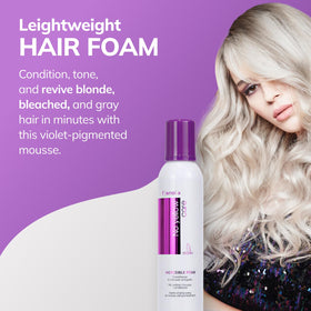 Fanola texture on hand highlighting lightweight creaminess and hydration