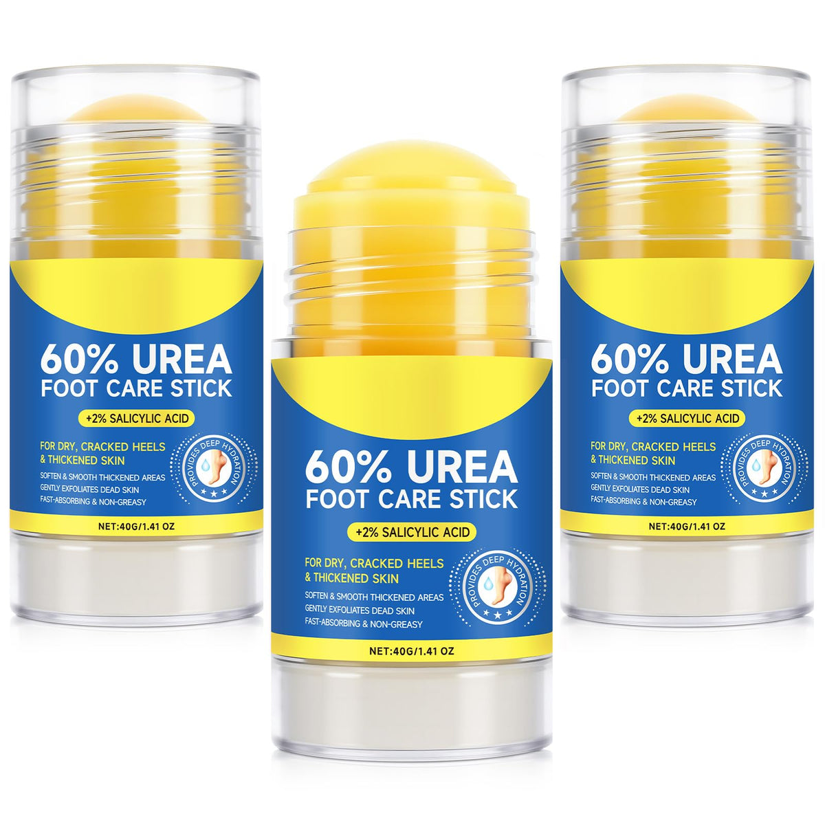 FANSHI 3-pack front packaging showing three urea sticks and benefits