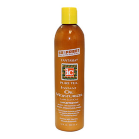 Fantasia front bottle 10 oz showing label and shine benefits