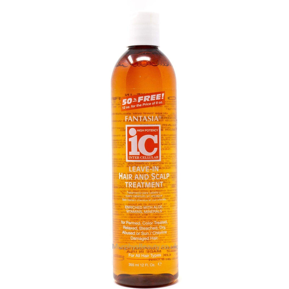 Fantasia front bottle view showing label and 12 oz size, lightweight conditioning benefit