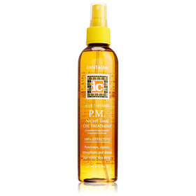 Fantasia night oil front bottle showing product and overnight treatment benefit