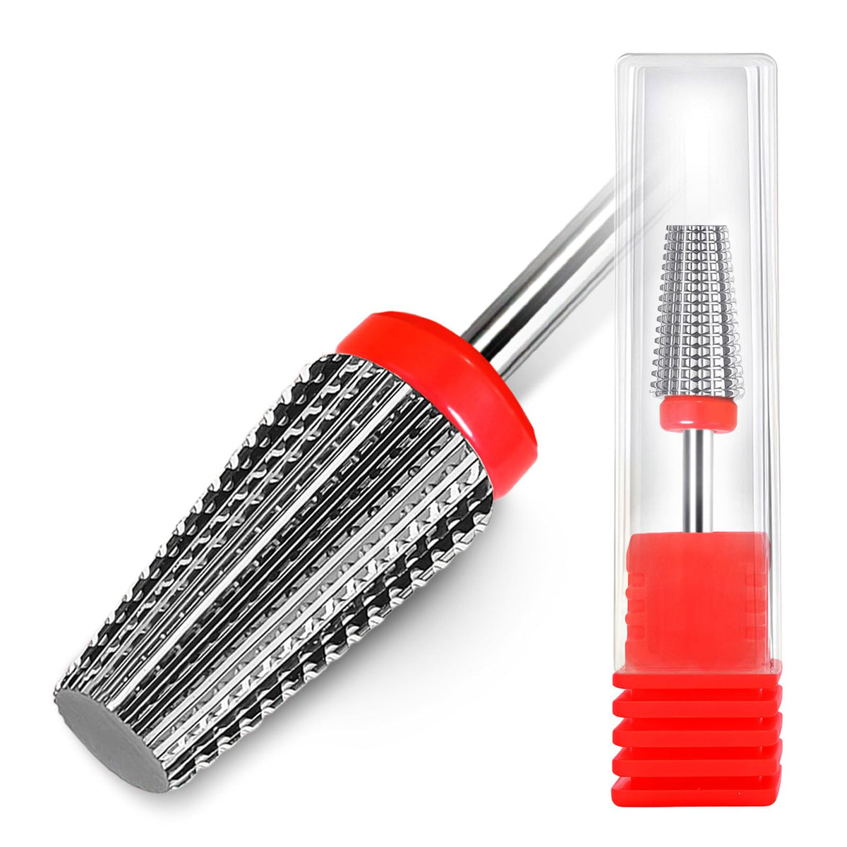 FANTEXY front view of 5-in-1 tungsten carbide bit showing overall shape and shank for precision