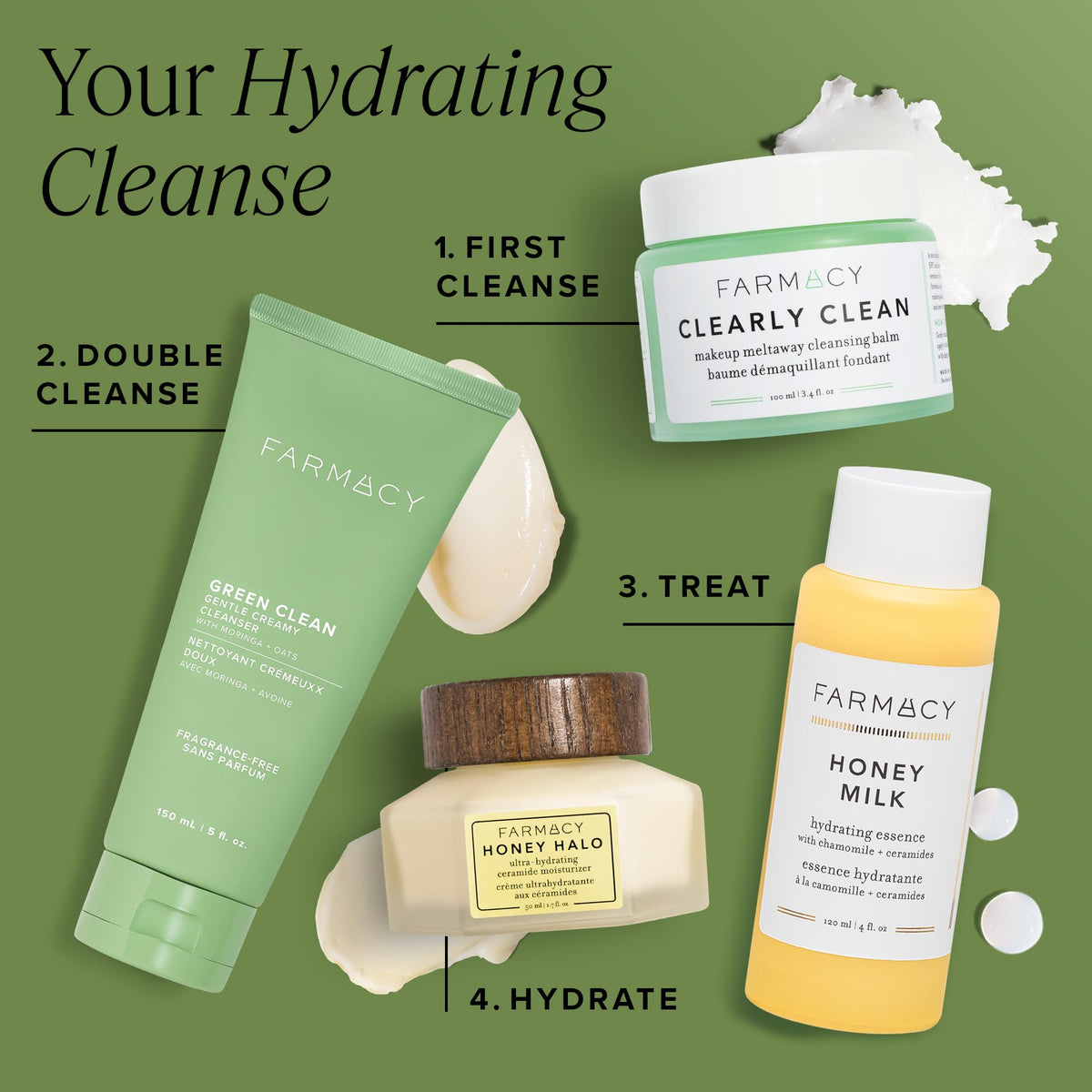 Farmacy cleanser staged on bathroom shelf suggesting daily routine convenience