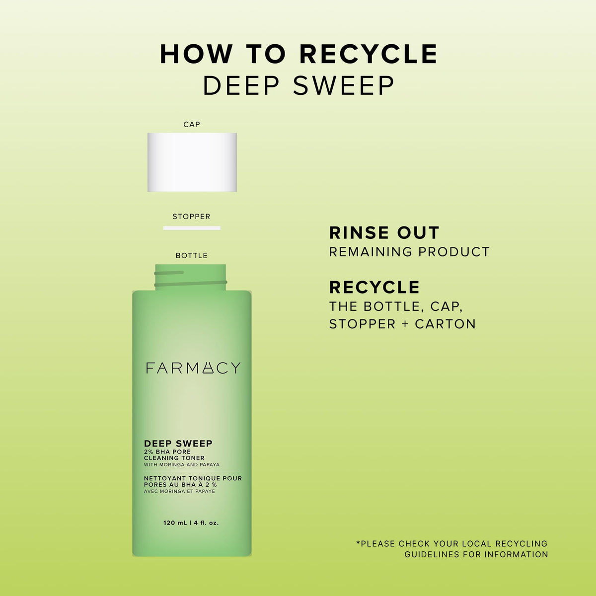Farmacy product in bathroom routine showcasing daily exfoliation use