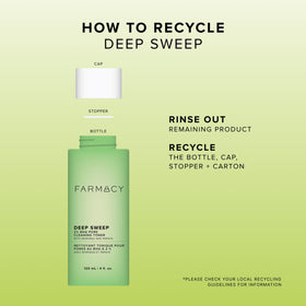 Farmacy product in bathroom routine showcasing daily exfoliation use