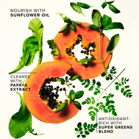 Farmacy Green Clean with papaya extract close-up highlighting gentle exfoliation