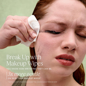 Farmacy emulsified milky texture on hand showing gentle rinse-off benefit