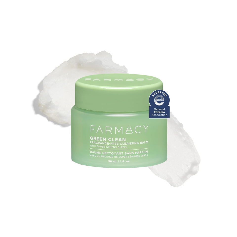 Farmacy Green Clean front view 30ml jar showing packaging and travel size benefit
