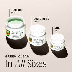 Farmacy Green Clean on bathroom counter for an elevated cleansing routine