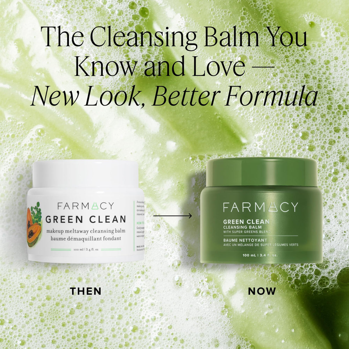 Farmacy open balm texture on spatula demonstrating creamy balm-to-oil melt benefit