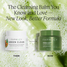 Farmacy open balm texture on spatula demonstrating creamy balm-to-oil melt benefit