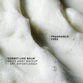 Farmacy Green Clean next to a 100ml scale showing product size and travel-friendly benefit