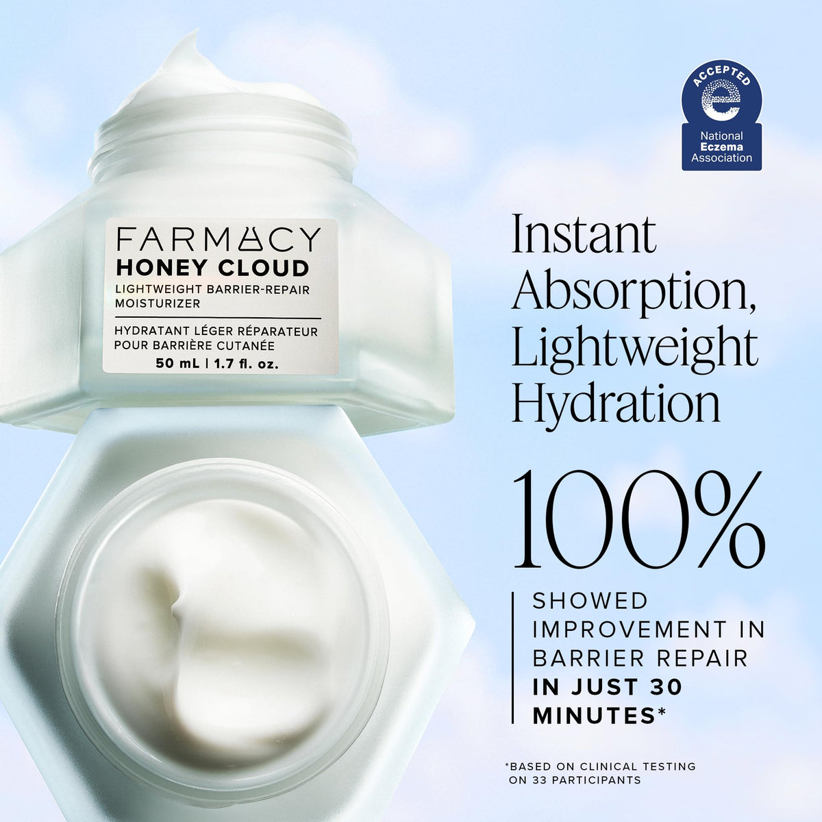 Farmacy Honey Cloud with Hawaiian white honey and calendula, nourishing ingredient benefit