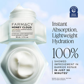 Farmacy honey and botanicals visual highlighting natural hydration