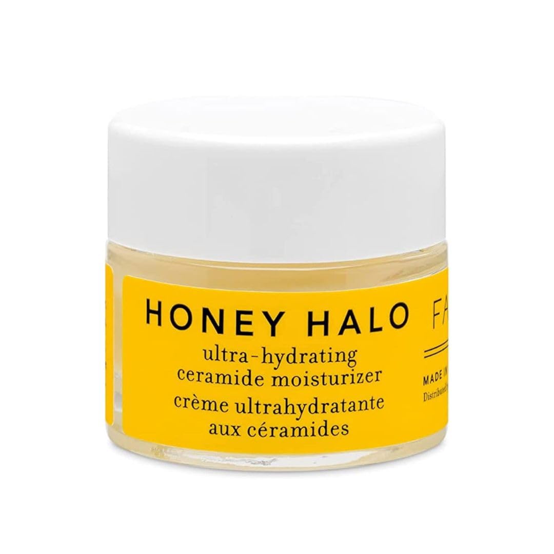 Farmacy Honey Halo front packaging showing compact 9ml tube and brand benefit