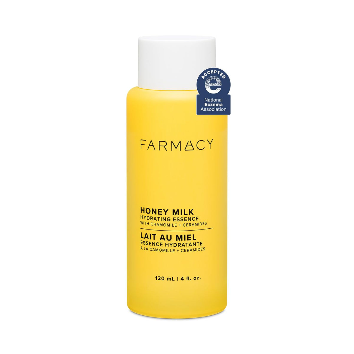 Farmacy front packaging showing bottle and label, invites calm hydration