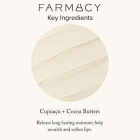 Farmacy balm in a purse on makeup table for everyday convenience