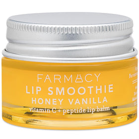 Farmacy front packaging showing lip balm tube and branding for quick ID and trust