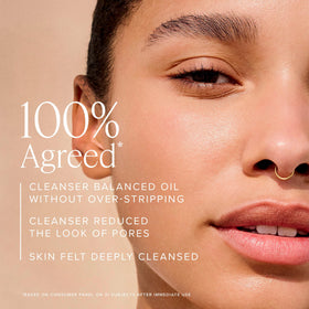 Farmacy balm and cleanser side-by-side to show actual product sizes