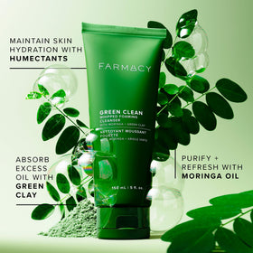 Farmacy 150ml size comparison next to a hand showing true scale and travel-friendly benefit
