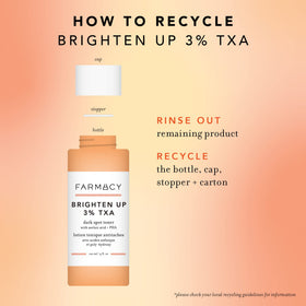 Farmacy illustrative before and after scale visualizing tone improvement