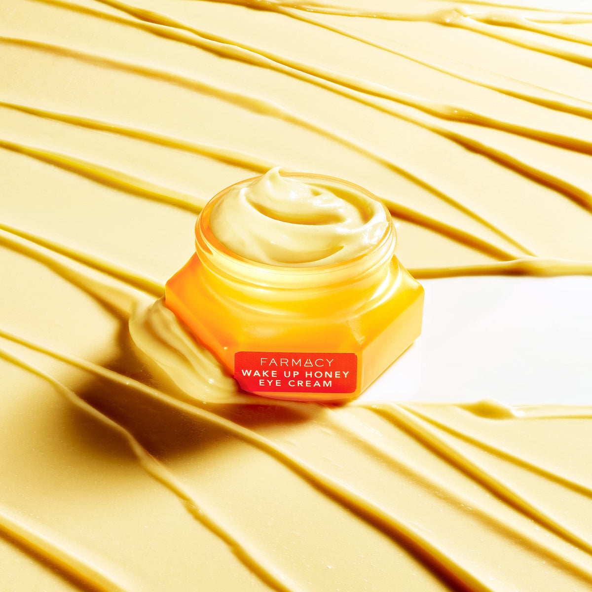 Farmacy open jar texture highlighting silky honey cream for instant hydration