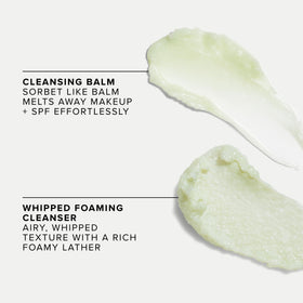 Farmacy whipped foaming cleanser lathered to show gentle foaming action