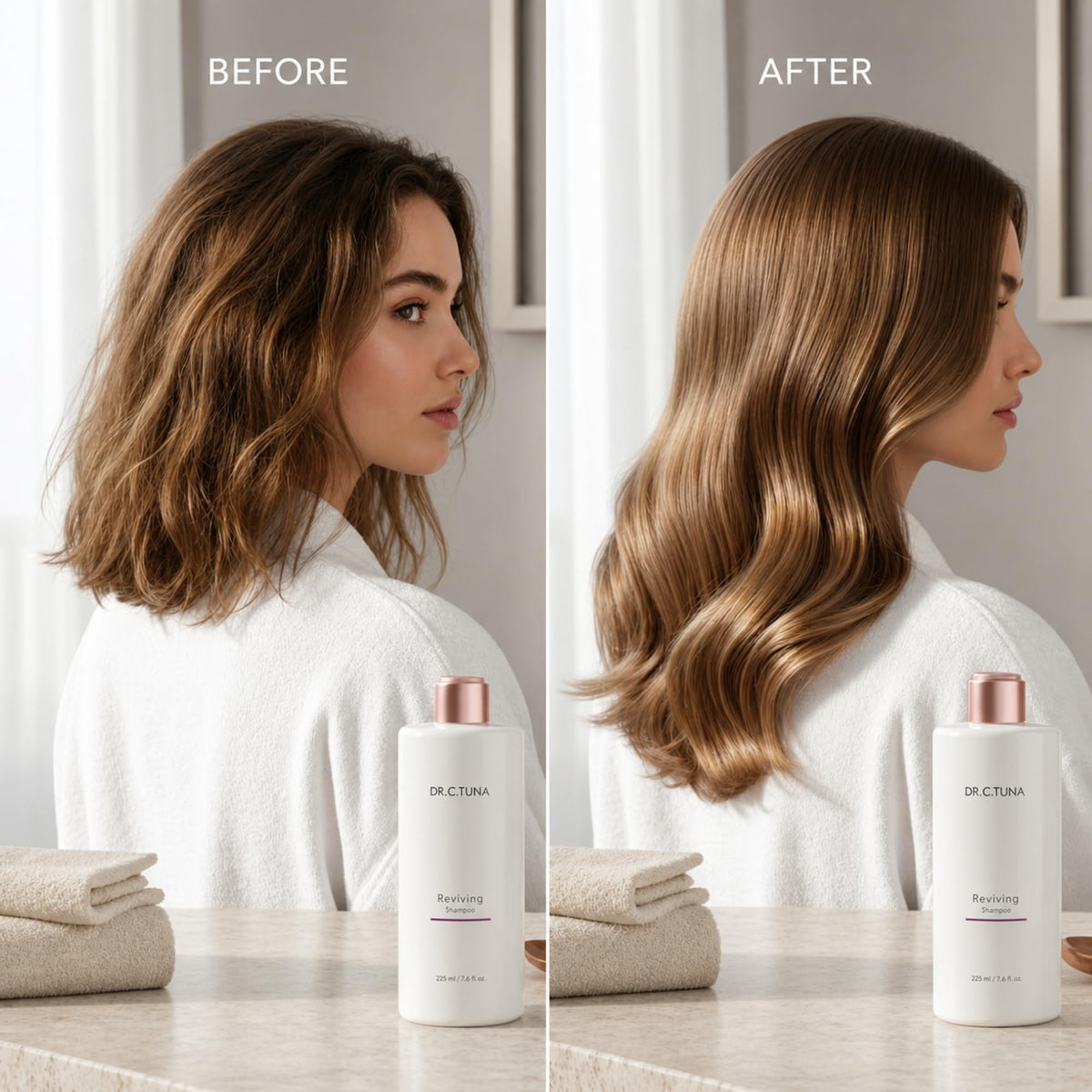 FARMASi bottle on bathroom shelf demonstrating everyday use benefit