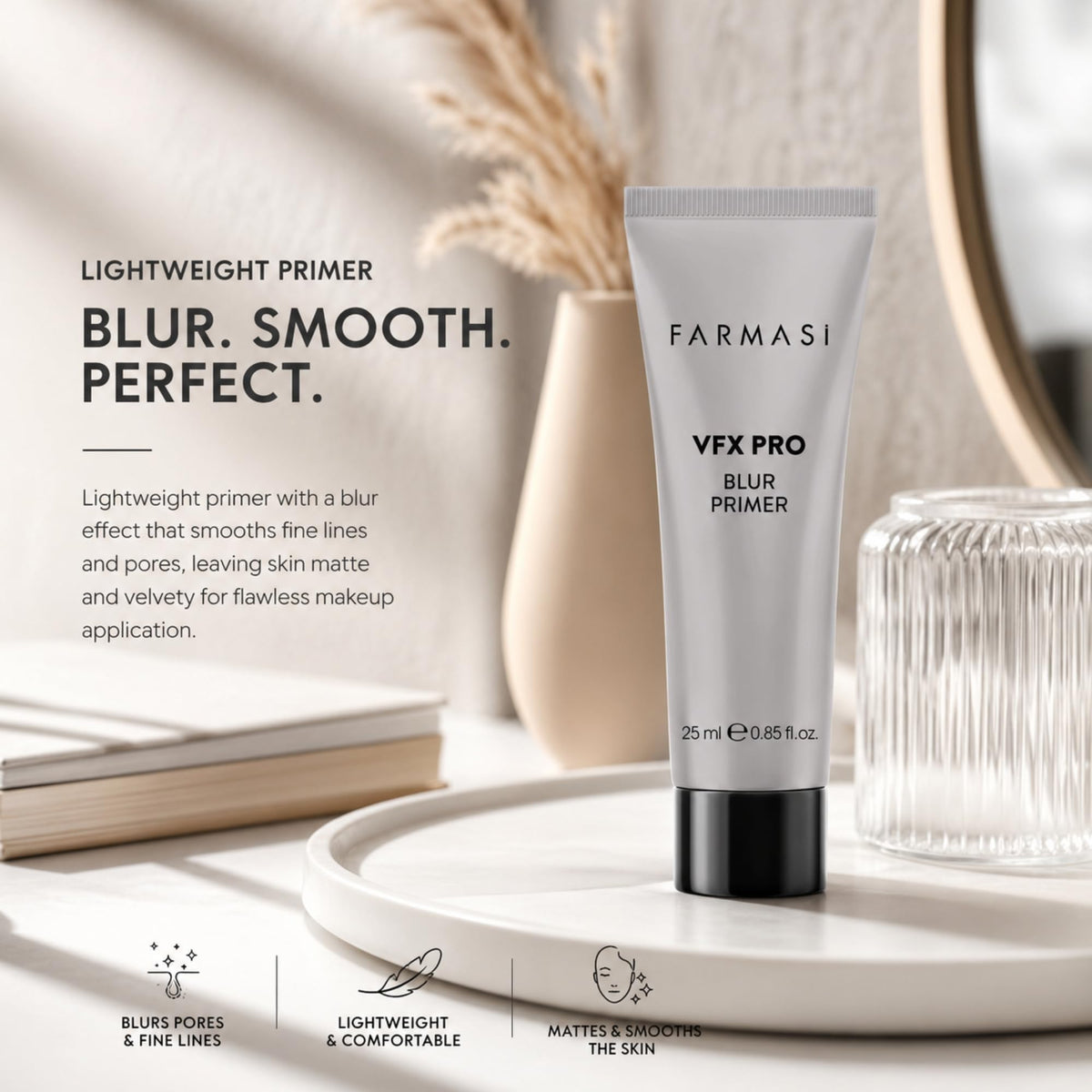 FARMASi VFX Pro Blur creamy texture close-up showing smooth, silky finish