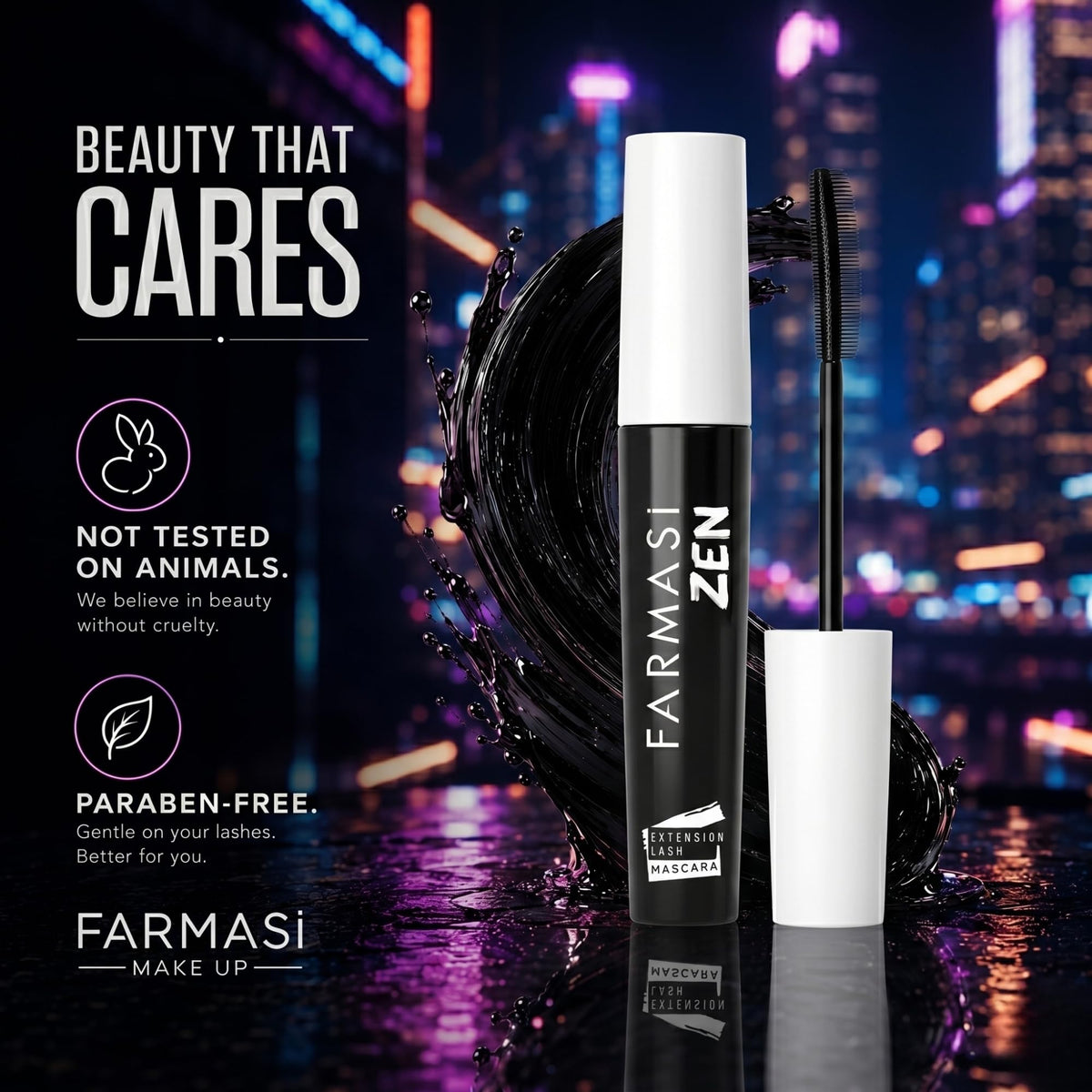 FARMASi tube beside coin for size comparison and travel-friendly benefit