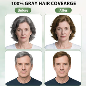 Farndu application on dry hair showing easy use and even coverage