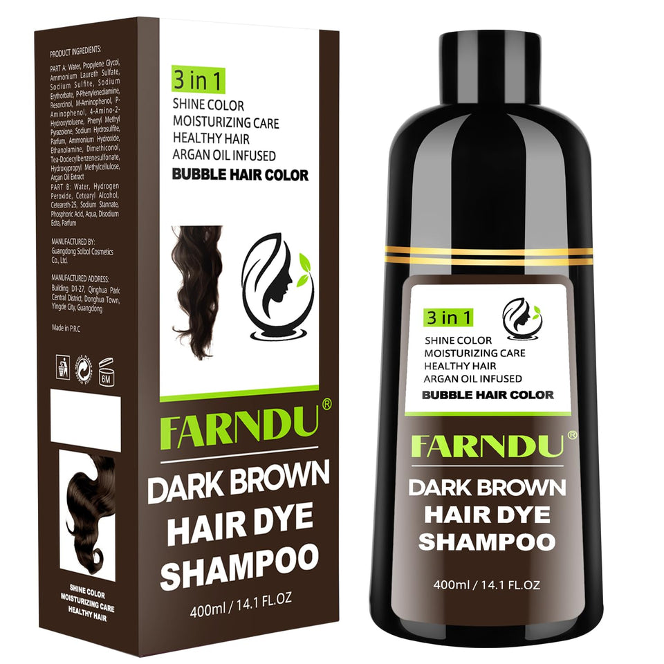 Farndu front packaging showing bottle and product benefit