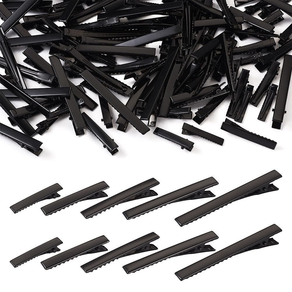 FASHEWELRY front pack of 100 black clips showing full kit and convenience