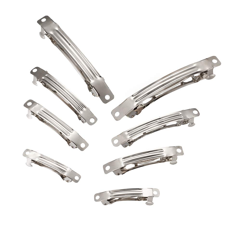 FASHEWELRY front view of 100-piece barrette pack showing contents benefit craft-ready