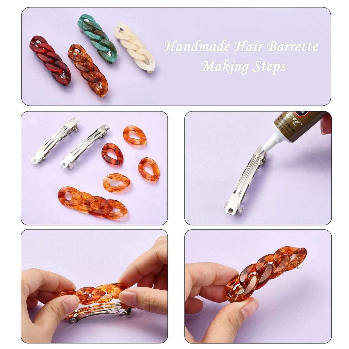 FASHEWELRY barrettes beside ruler showing scale and measurement benefit