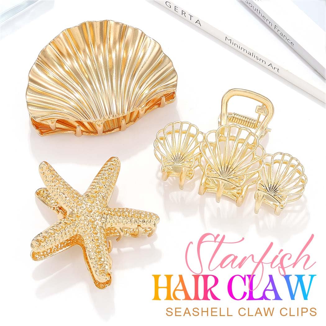Fashey starfish clip side profile highlighting secure metal jaw benefit