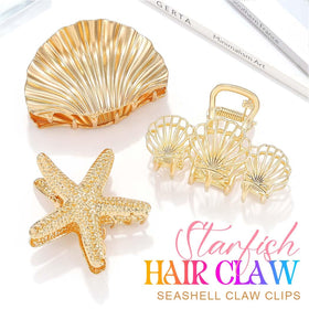 Fashey starfish clip side profile highlighting secure metal jaw benefit