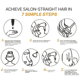 Fashion Gold flat iron seal demonstration showing long-lasting smoothing benefit