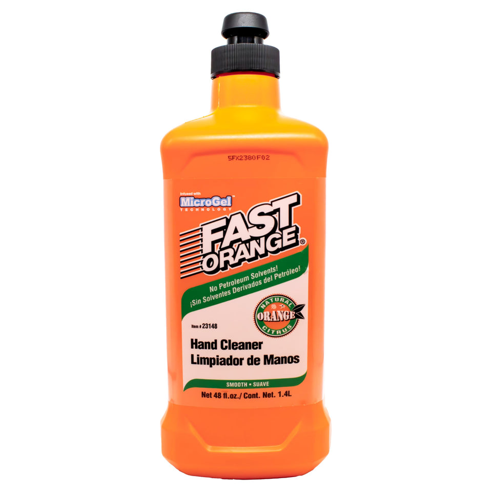 Fast Orange 48 oz front label showing citrus lotion and heavy-duty benefit
