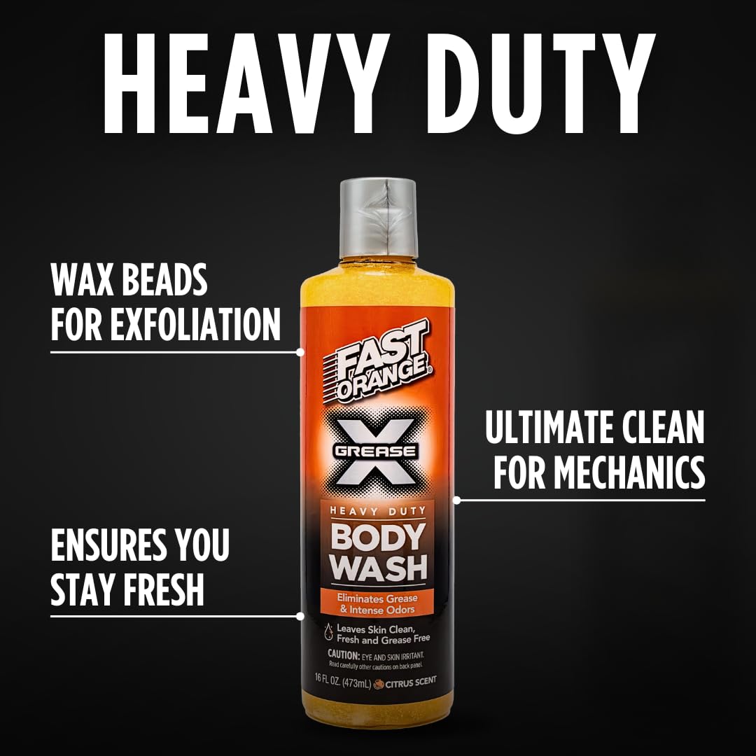 Fast Orange used in shower by mechanic removing grease and odors