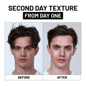 Fatboy Hair perfect putty styled short hair side profile showing natural matte texture