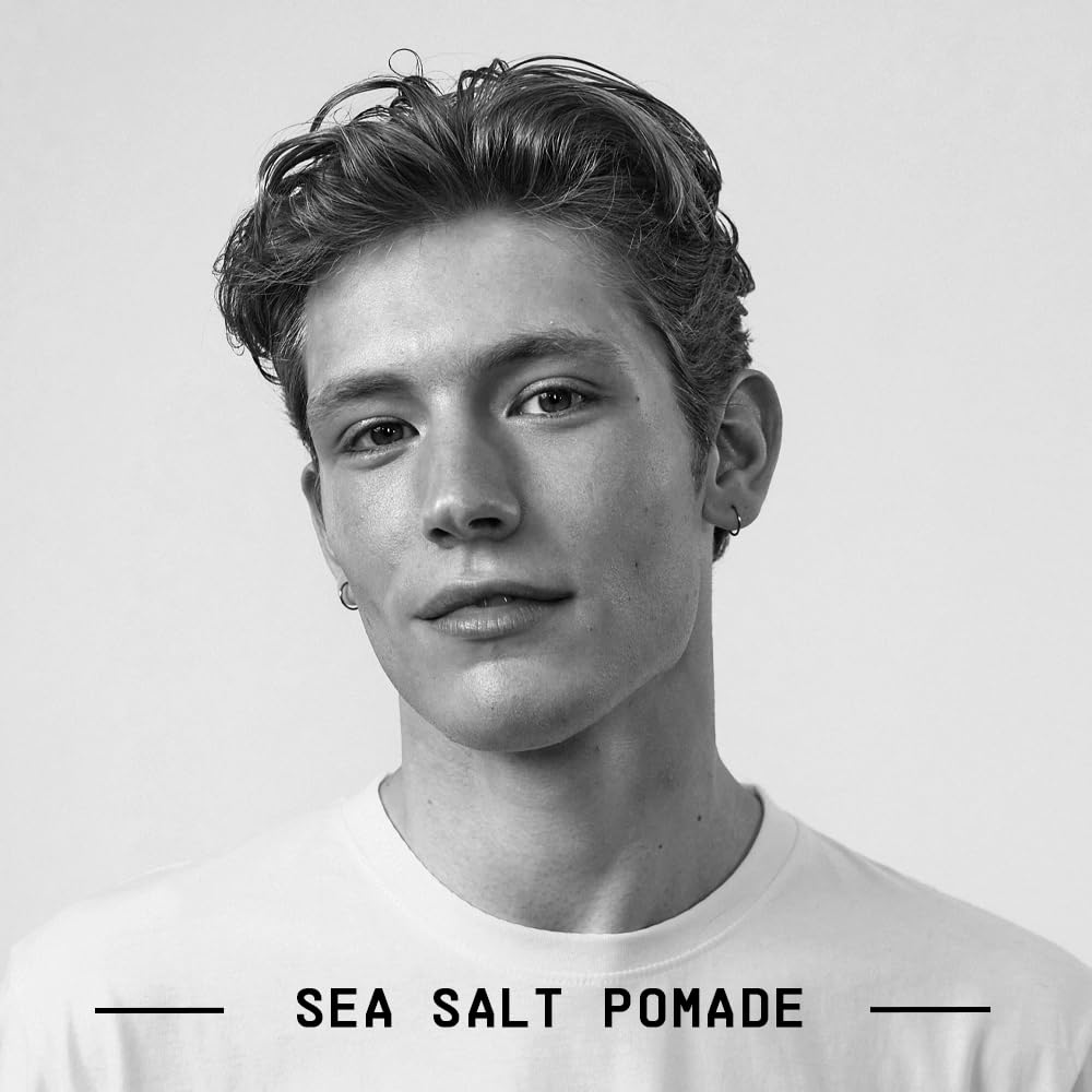 Fatboy Sea Salt Pomade open showing lightweight texture and smooth cream for easy styling