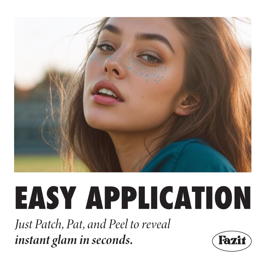 Fazit application demo on cheek showing precise placement and instant glam