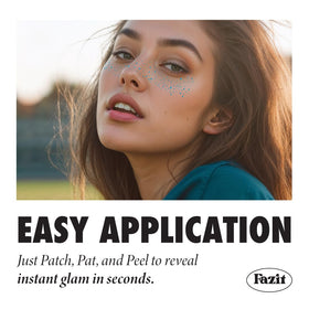 Fazit application demo on cheek showing precise placement and instant glam