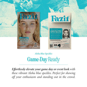 Fazit lifestyle festival look model wearing patches for photo-ready sparkle