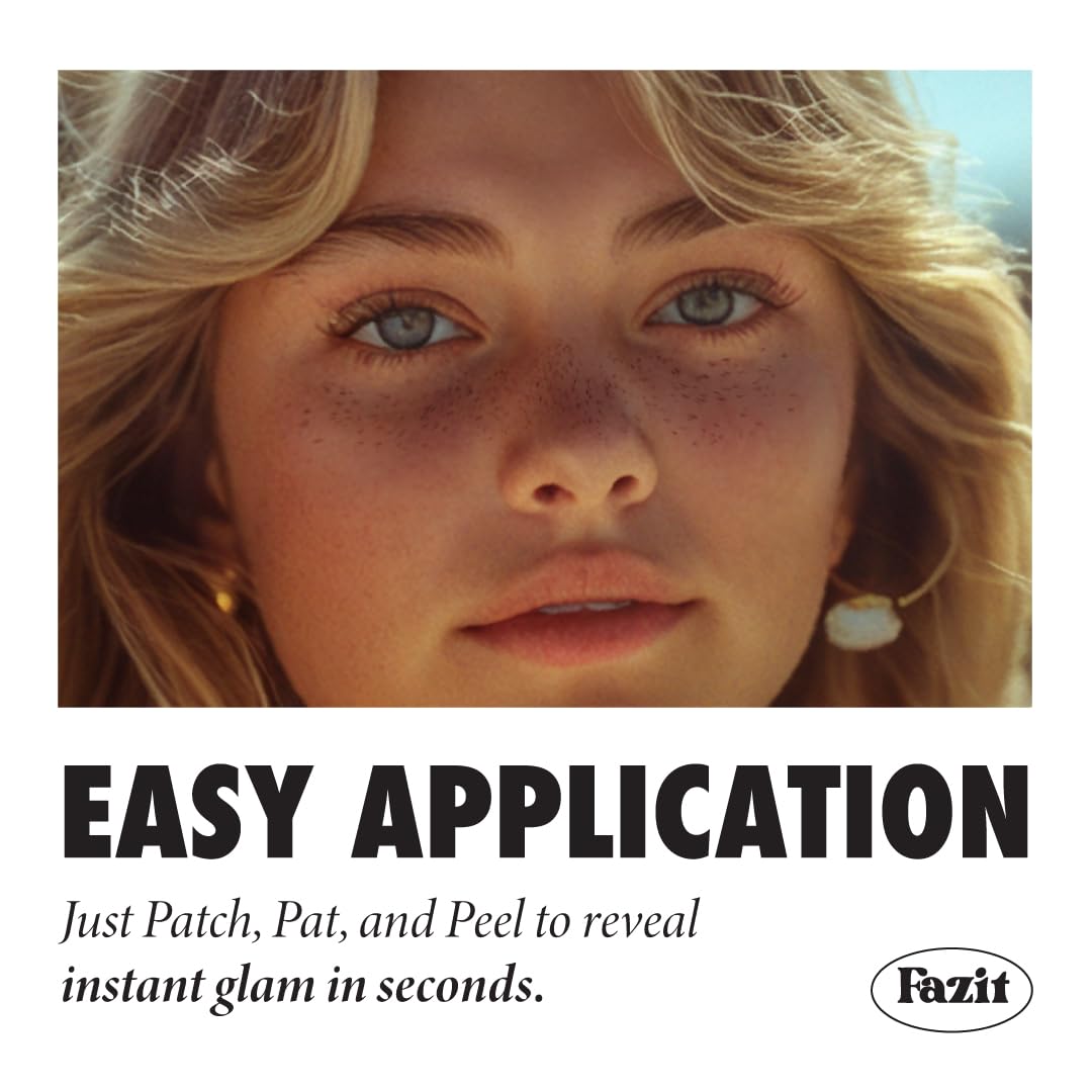 Fazit application on cheek demonstrating placement and easy transfer benefit