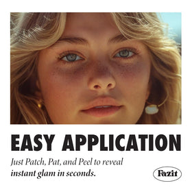 Fazit application on cheek demonstrating placement and easy transfer benefit